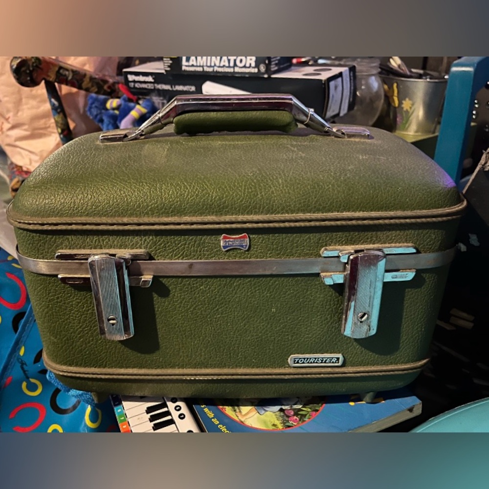 American Tourister Green Tourister Vintage Suitcase